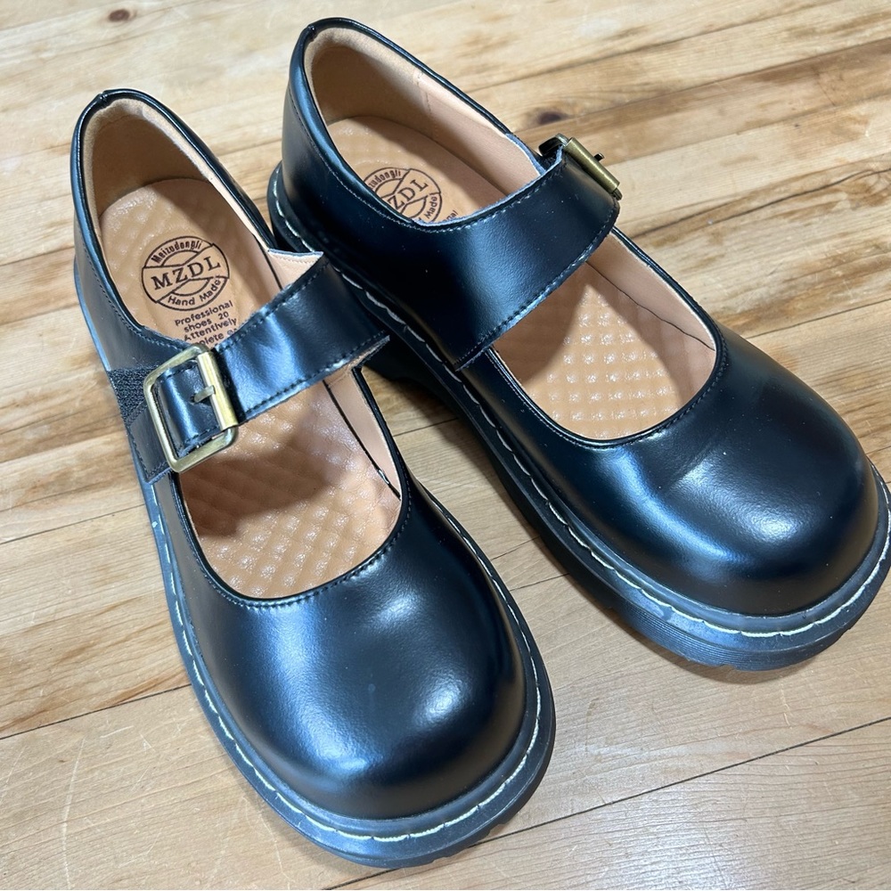 MZDL Handmade Lug Sole Maryjane Shoes size 7